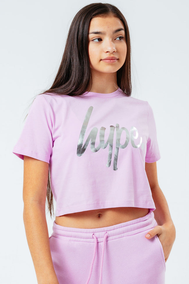 HYPE LILAC KIDS CROP T-SHIRT