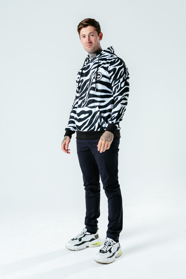 HYPE ZEBRA MEN'S PULLOVER HOODIE