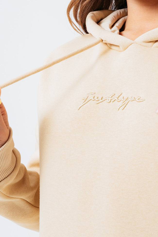 HYPE BEIGE SCRIBBLE WOMEN'S TRACKSUIT