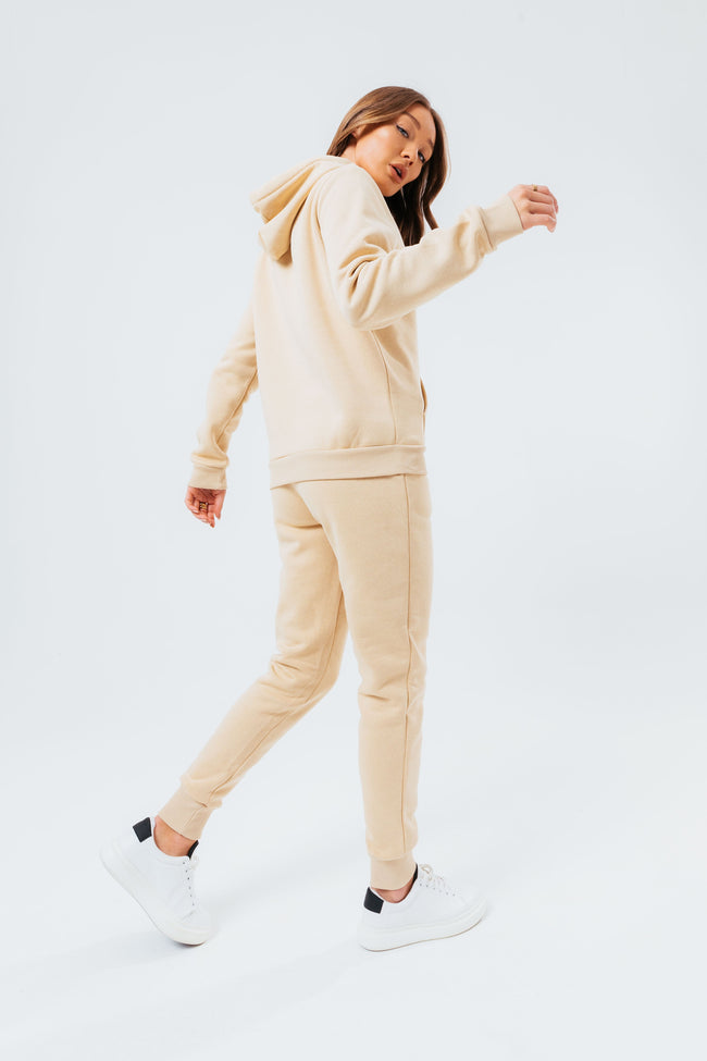 HYPE BEIGE SCRIBBLE WOMEN'S TRACKSUIT