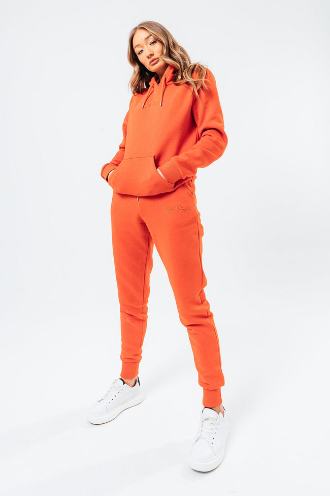 DARK ORANGE TONAL SIGN WOMEN'S TRACKSUIT