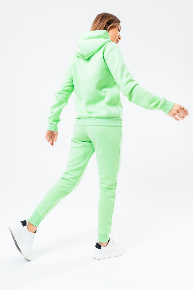 HYPE LIGHT GREEN TONAL SCRIBBLE WOMENS TRACKSUIT