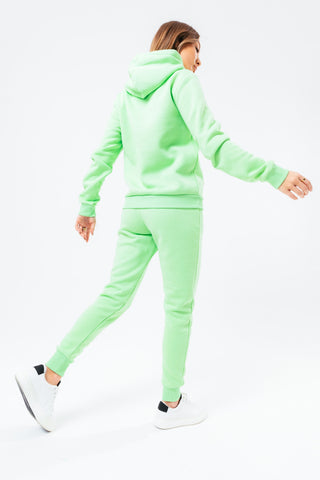 HYPE LIGHT GREEN TONAL SCRIBBLE WOMENS TRACKSUIT