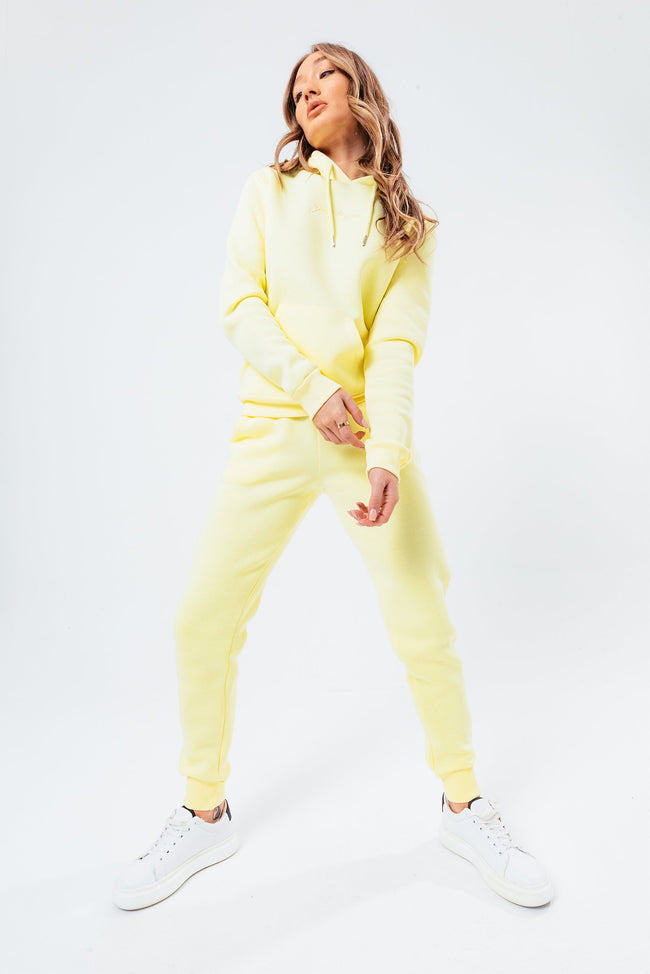 LIGHT YELLOW TONAL SCRIBBLE WOMEN'S TRACKSUIT