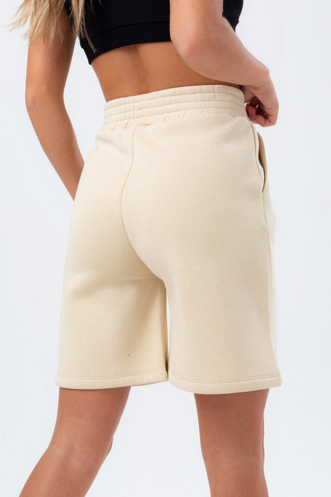 HYPE WOMENS CREAM BOXER SCRIBBLE SHORTS