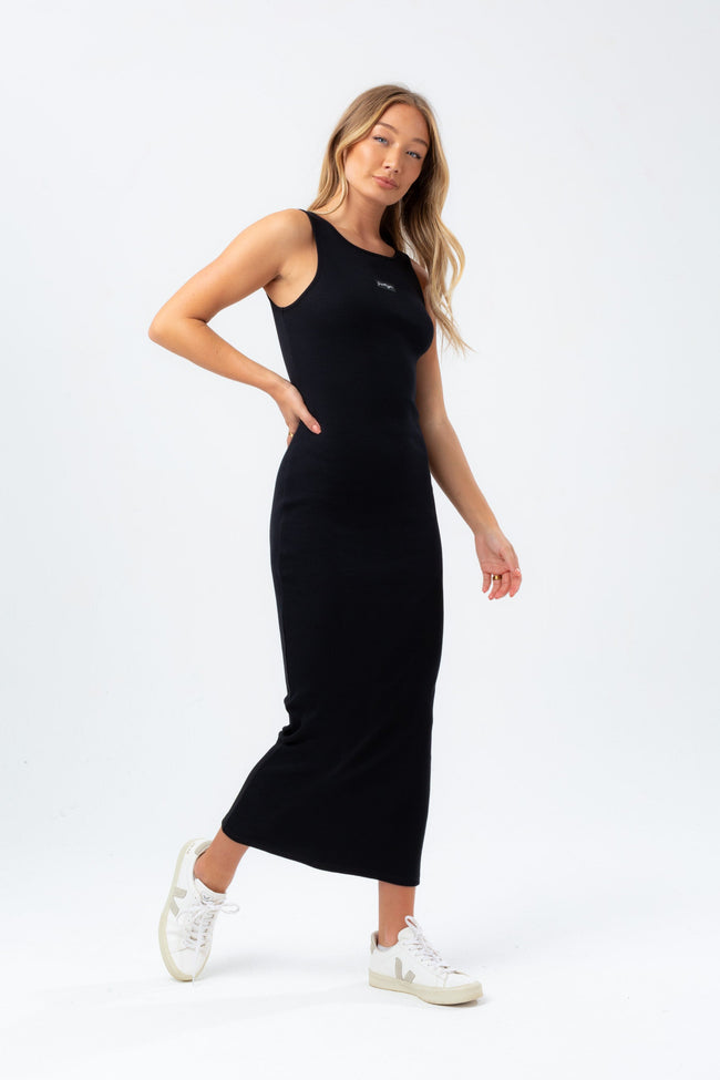 HYPE WOMENS BLACK JUSTHYPE BODYCON DRESS