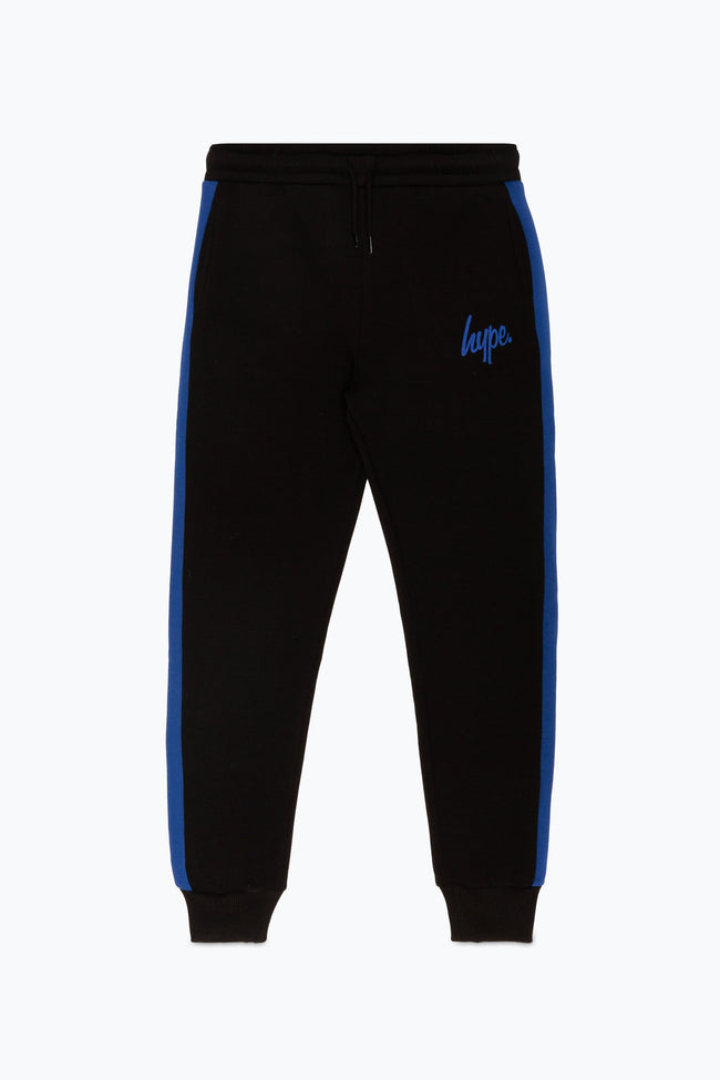 HYPE BOYS COBALT BLACK CONTRAST PANEL SCRIPT TRACKSUIT