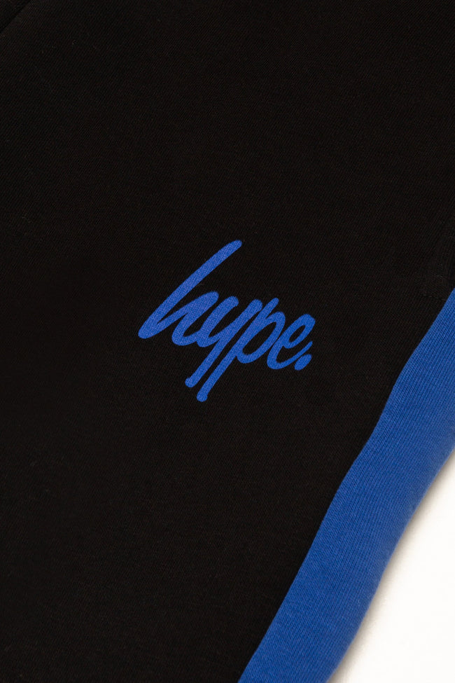 HYPE BOYS COBALT BLACK CONTRAST PANEL SCRIPT TRACKSUIT