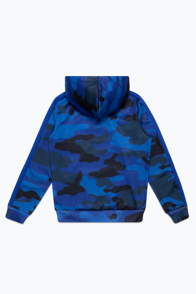 HYPE BOYS NAVY BLUE CAMO CONTRAST PANEL SCRIPT TRACKSUIT