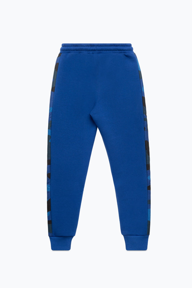 HYPE BOYS NAVY BLUE CAMO CONTRAST PANEL SCRIPT TRACKSUIT