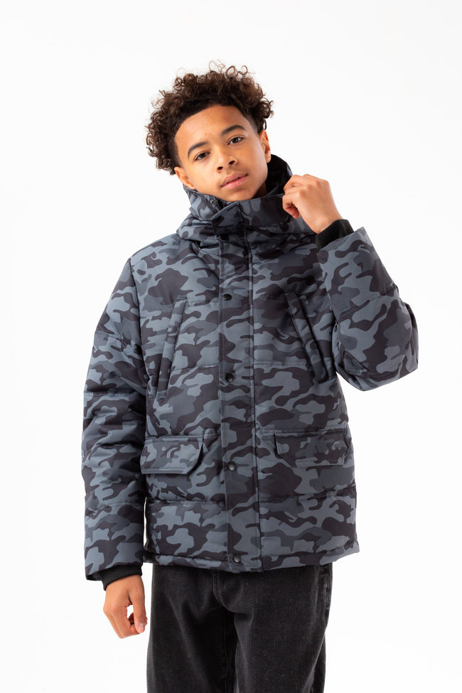 HYPE BOYS MONO CAMO SHORTS PADDED ARM CREST JACKET