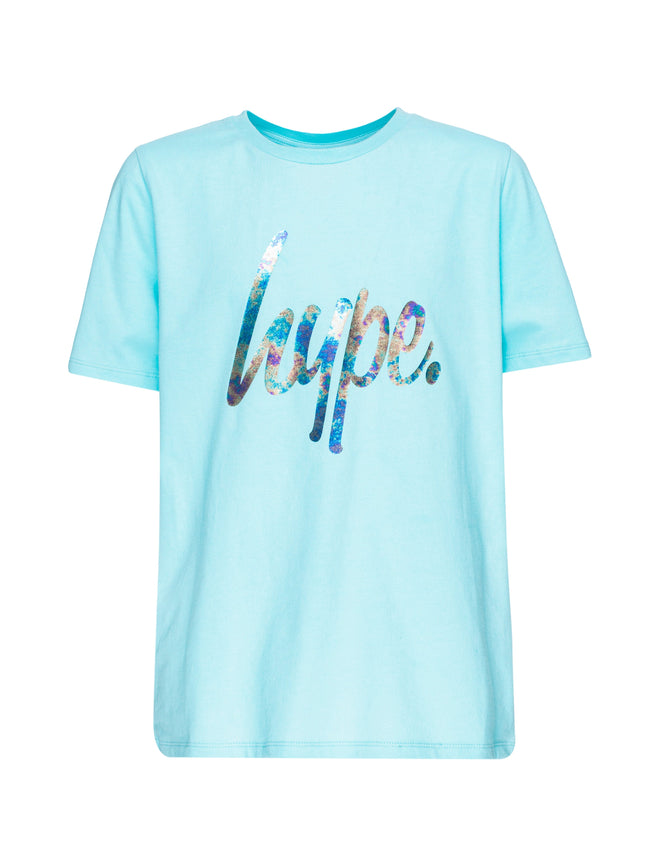 HYPE GIRLS MINT PINK SCRIPT T-SHIRT