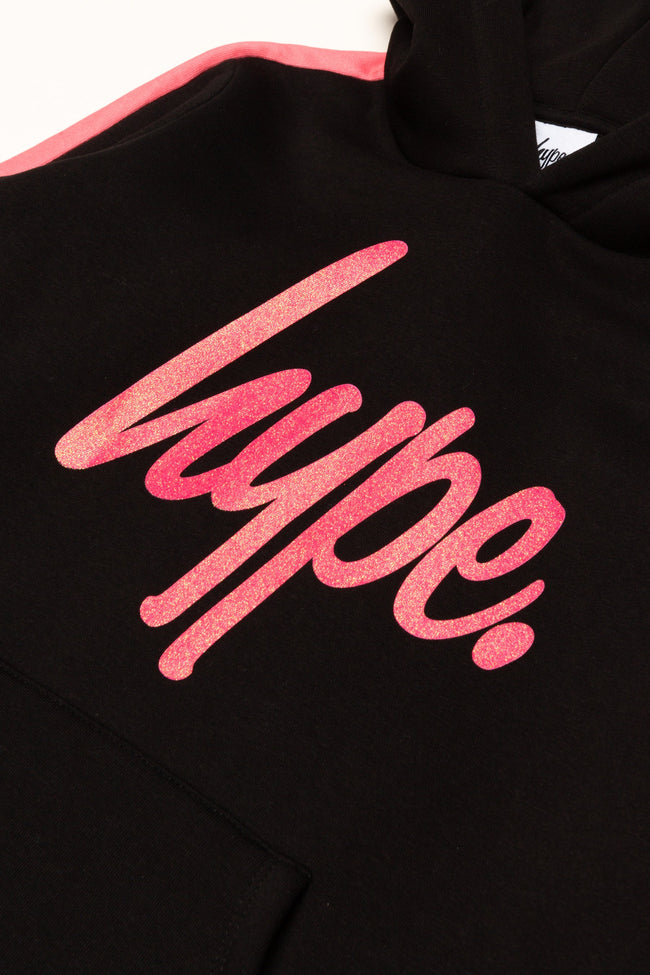 HYPE GIRLS BLACK PINK PANEL SCRIPT TRACKSUIT