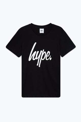 HYPE GIRLS BLACK PINK MARBLE SCRIPT T-SHIRT AND LEGGINGS SET