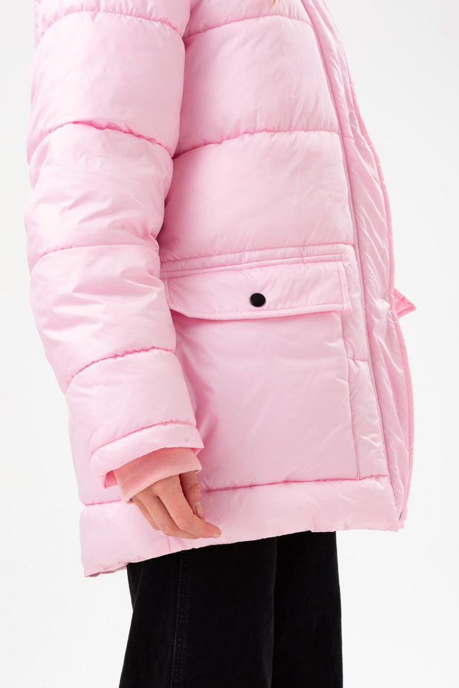 HYPE GIRLS TICKLED PINK PADDED EXPLORER CREST JACKET