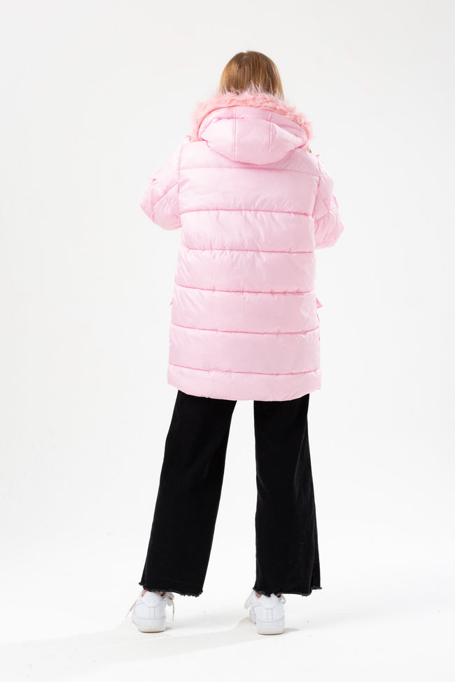 HYPE GIRLS TICKLED PINK PADDED EXPLORER CREST JACKET