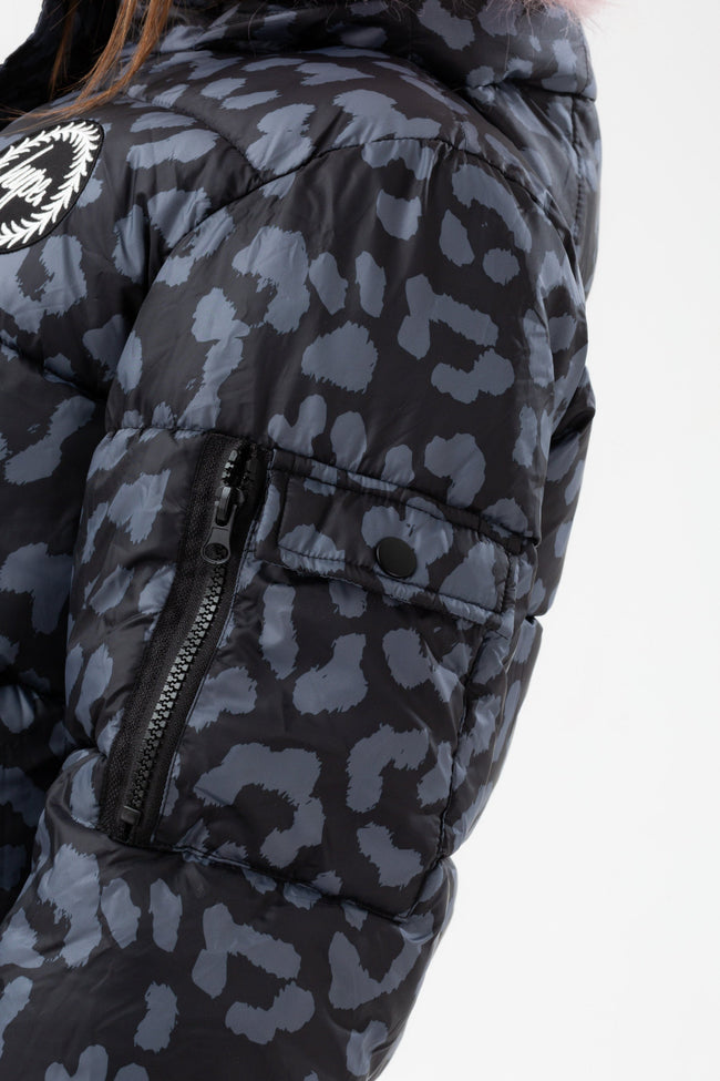 HYPE GIRLS MONO CAMO PADDED EXPLORER CREST JACKET