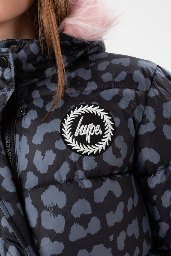 HYPE GIRLS MONO CAMO PADDED EXPLORER CREST JACKET