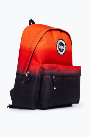 HYPE UNISEX BLACK RED FADE CREST BACKPACK