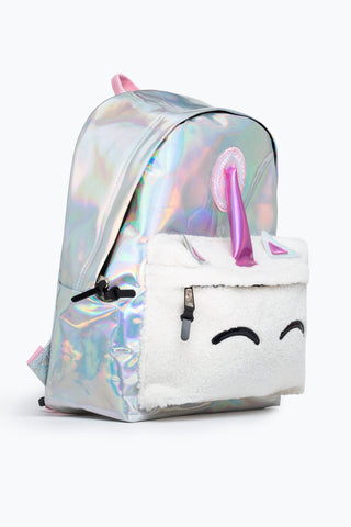 HYPE UNISEX HOLOGRAPHIC UNICORN CREST BACKPACK