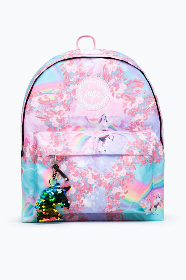 HYPE UNISEX HOLOGRAPHIC RAINBOW CREST BACKPACK