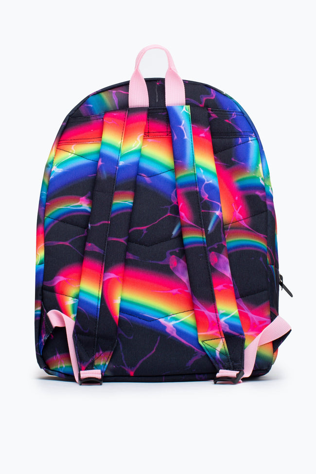 HYPE UNISEX MIDNIGHT RAINBOW CREST BACKPACK