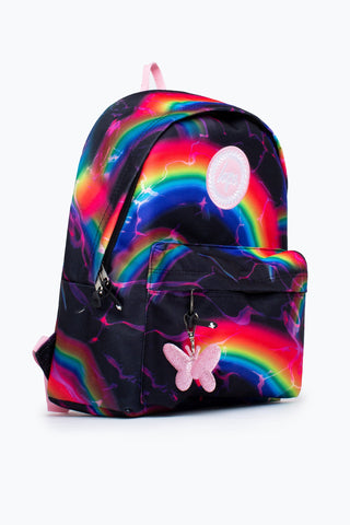 HYPE UNISEX MIDNIGHT RAINBOW CREST BACKPACK