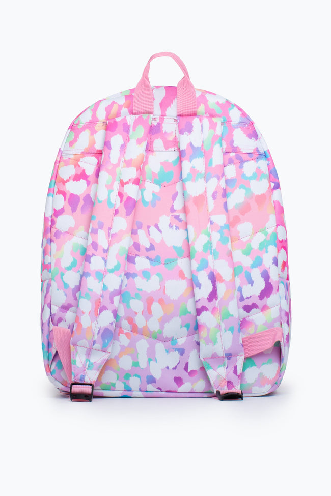 HYPE UNISEX RAINBOW LEOPARD CREST BACKPACK