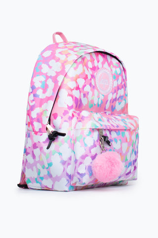 HYPE UNISEX RAINBOW LEOPARD CREST BACKPACK