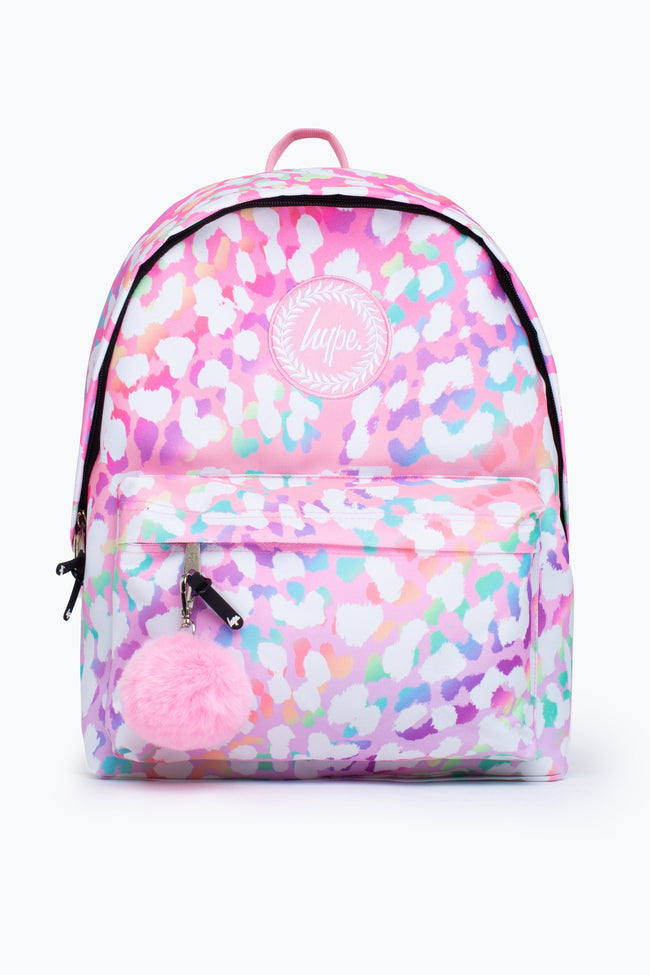 HYPE UNISEX RAINBOW LEOPARD CREST BACKPACK