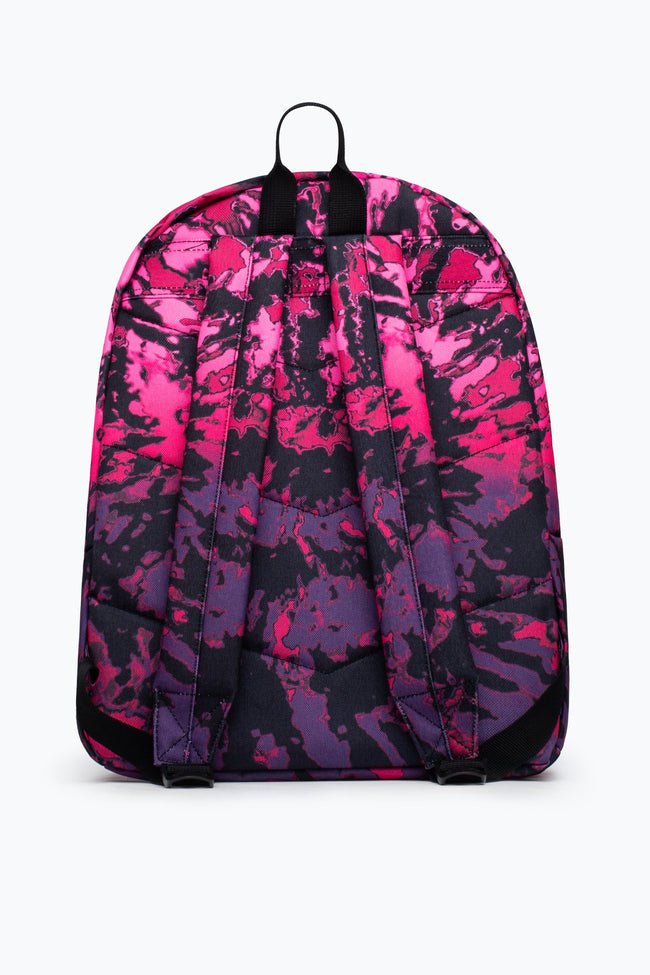 HYPE UNISEX PINK FADE TIE DYE CREST BACKPACK