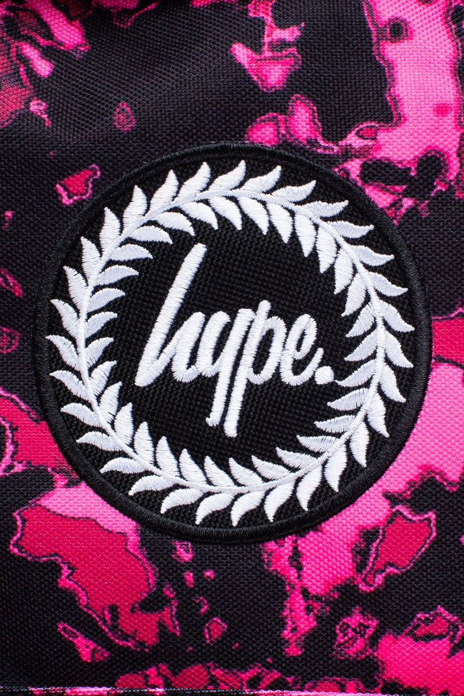 HYPE UNISEX PINK FADE TIE DYE CREST BACKPACK