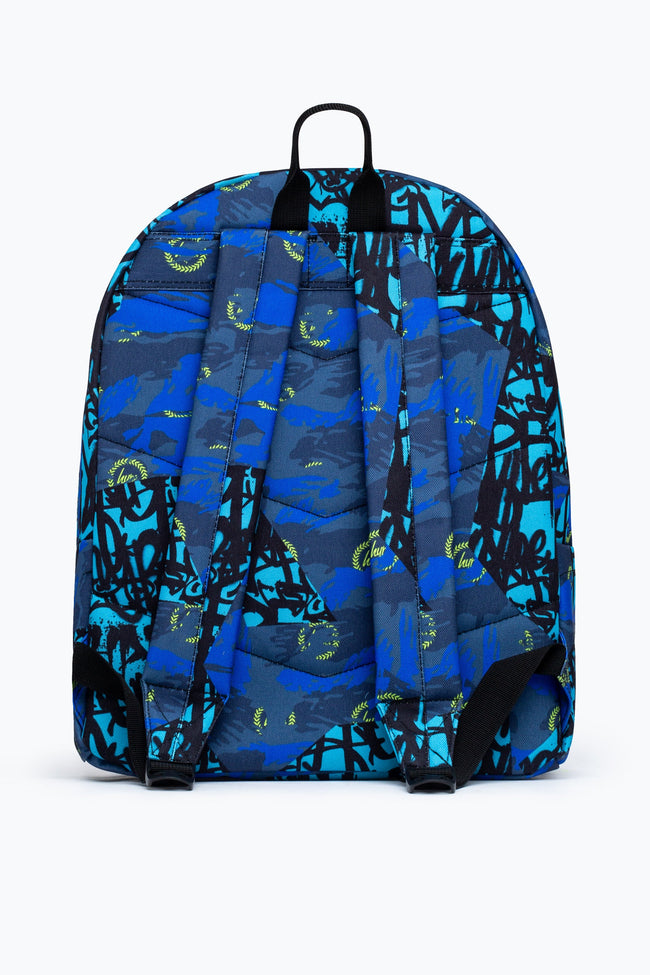 HYPE UNISEX BLUE TYLER CAMO CREST BACKPACK