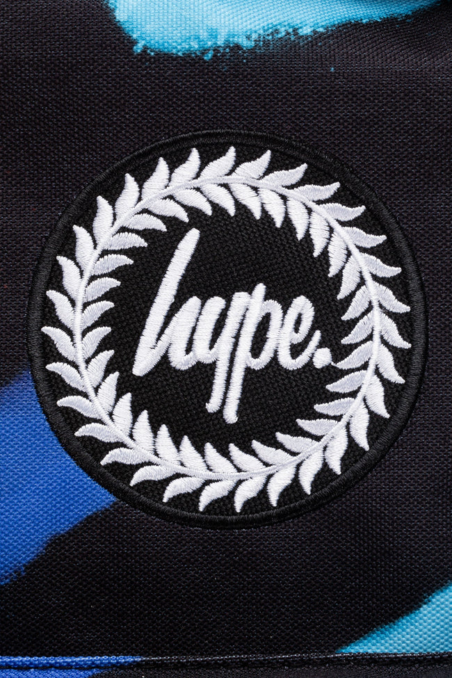 HYPE UNISEX BLACK SPRAY RUN CREST BACKPACK