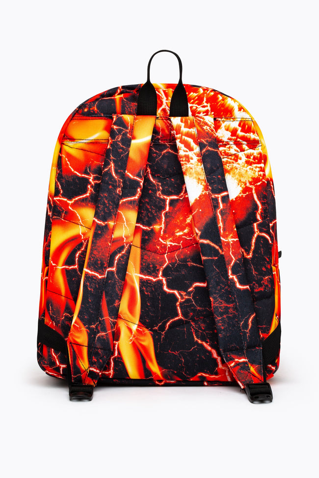 HYPE UNISEX BLACK LAVA FIRE CREST BACKPACK