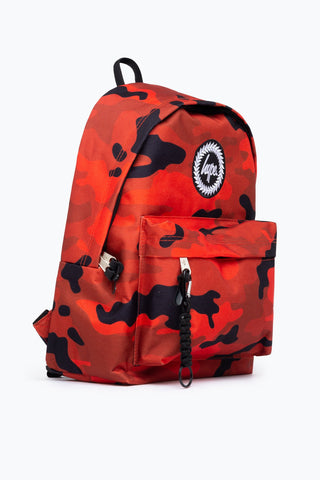 HYPE UNISEX RED CAMO CREST BACKPACK