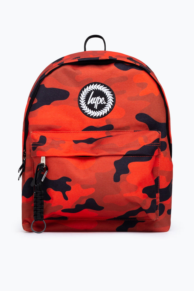 HYPE UNISEX RED CAMO CREST BACKPACK