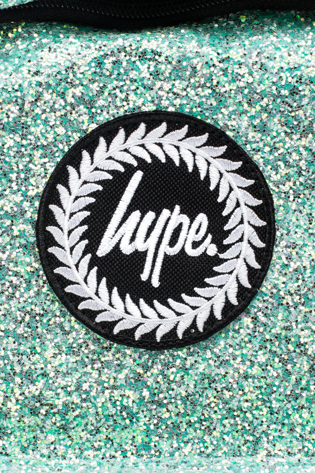 HYPE UNISEX MINT GLITTER CREST BACKPACK