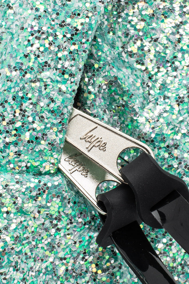 HYPE UNISEX MINT GLITTER CREST BACKPACK