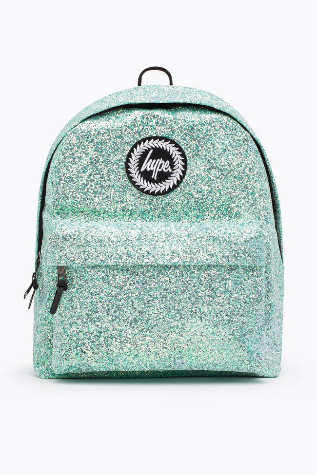 HYPE UNISEX MINT GLITTER CREST BACKPACK