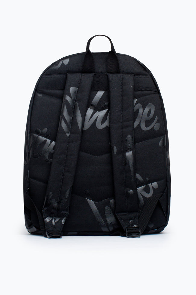 HYPE UNISEX BLACK HYPE AOP CREST BACKPACK