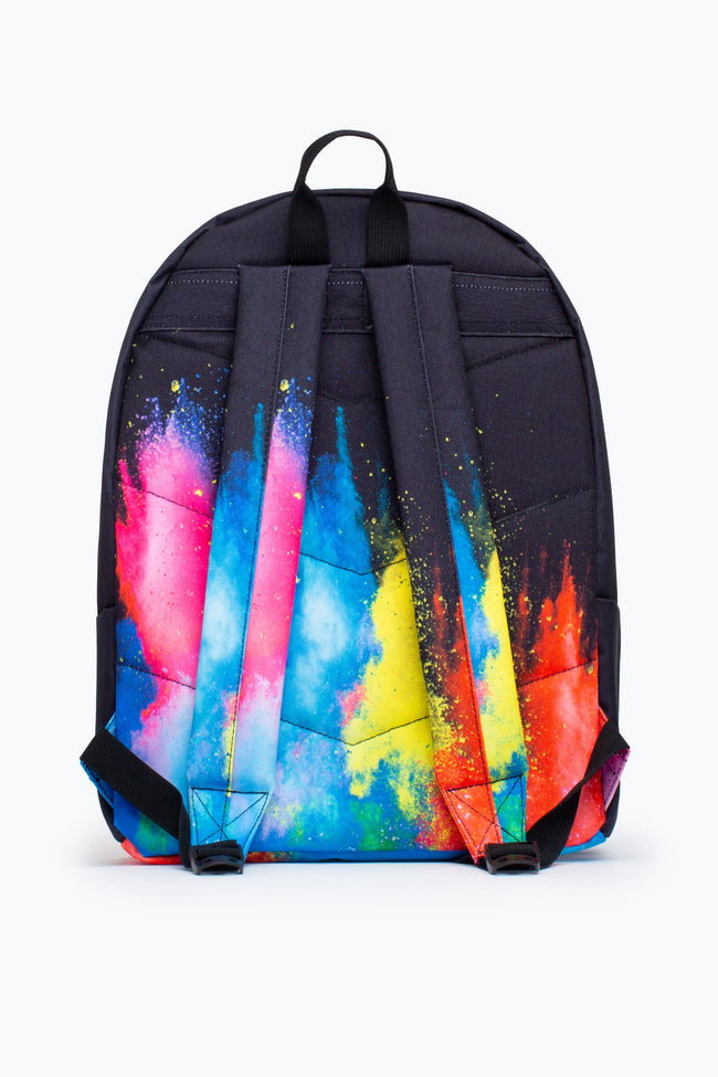 HYPE UNISEX BLACK MULTI EXPLOSION CREST BACKPACK