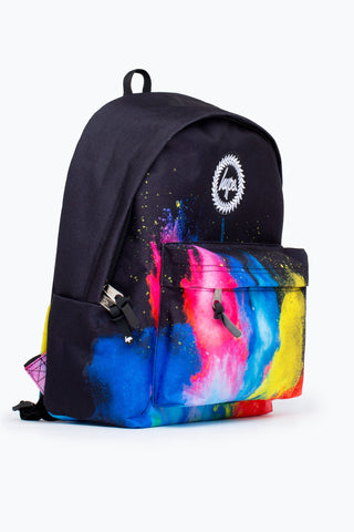 HYPE UNISEX BLACK MULTI EXPLOSION CREST BACKPACK