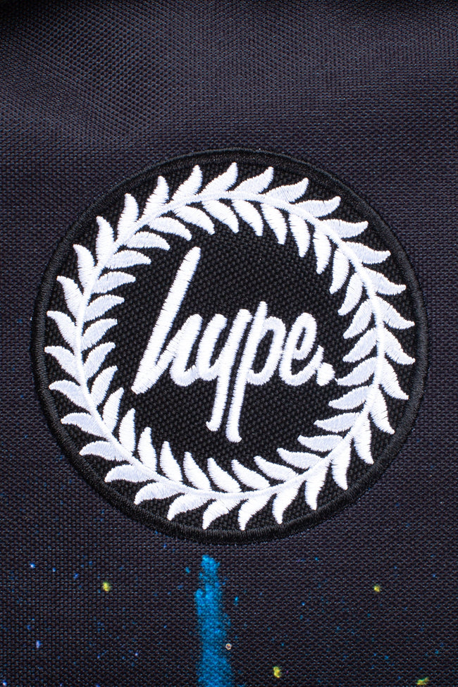 HYPE UNISEX BLACK MULTI EXPLOSION CREST BACKPACK