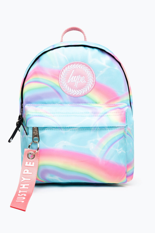 HYPE UNISEX BLUE RAINBOW CREST MINI BACKPACK