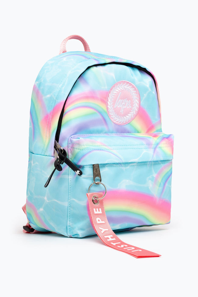 HYPE UNISEX BLUE RAINBOW CREST MINI BACKPACK