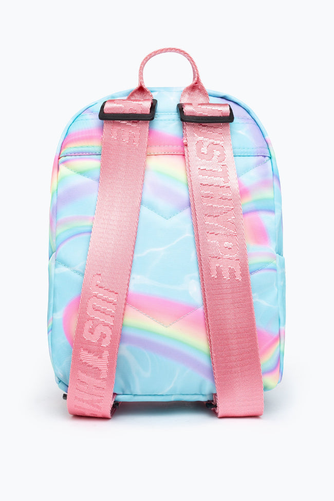 HYPE UNISEX BLUE RAINBOW CREST MINI BACKPACK