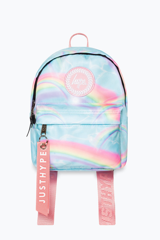 HYPE UNISEX BLUE RAINBOW CREST MINI BACKPACK