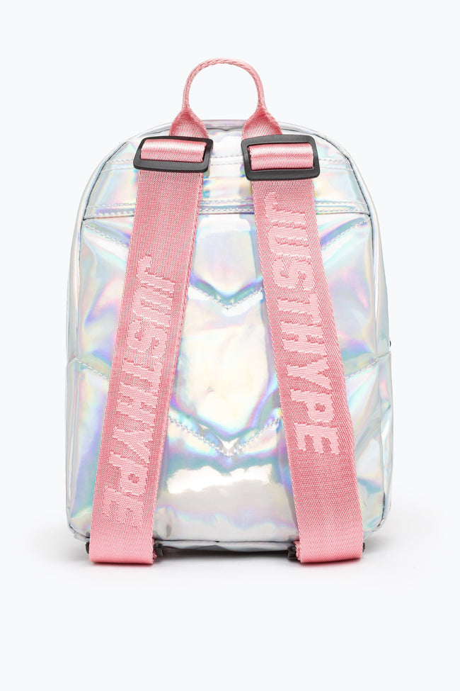 HYPE UNISEX HOLOGRAPHIC UNICORN POCKET CREST MINI BACKPACK