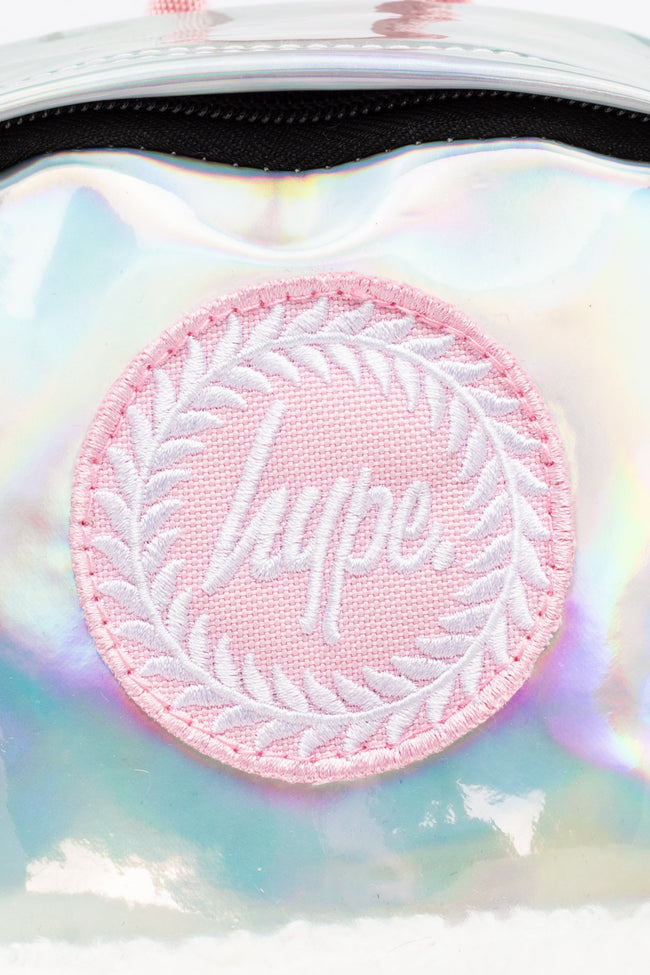 HYPE UNISEX HOLOGRAPHIC UNICORN POCKET CREST MINI BACKPACK